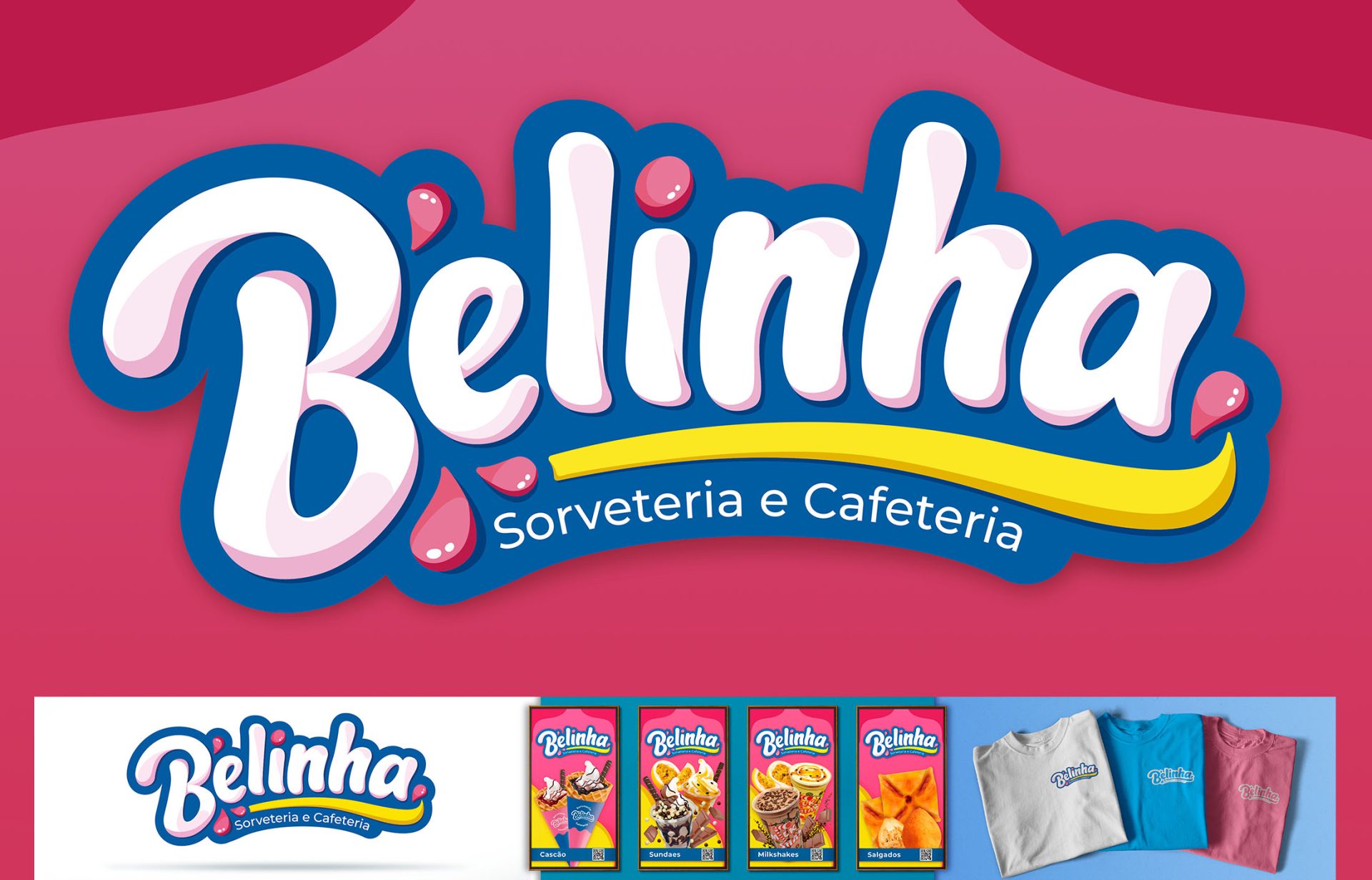 Logotipo Belinha – Sorveteria e Cafeteria